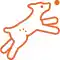 Dog training facility icon representing board and train program